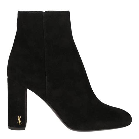 ysl black suede ankle boots|yves saint laurent ankle boots.